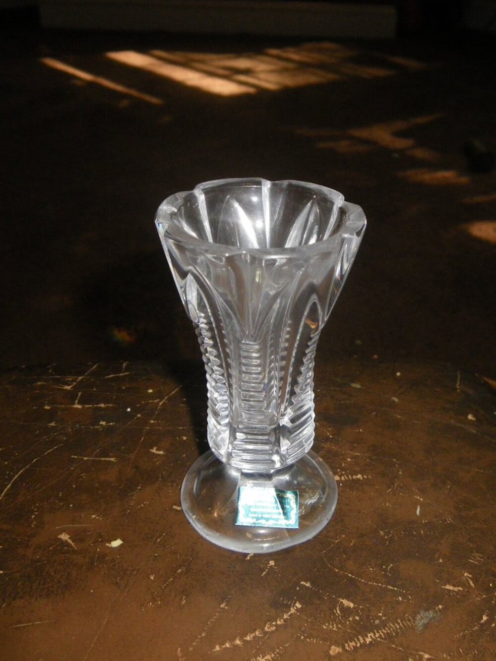 Vintage Miniature Crystal Vase Bleikristall West Germany Cute!